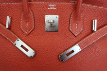 將圖片載入圖庫檢視器 HERMES／エルメス バーキン30 トリヨンクレマンス サンギーヌ/ホワイト ハンドバッグ 700060224
