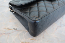Load image into Gallery viewer, CHANEL Matelasse double flap double chain shoulder bag Caviar skin Black/Silver hadware Shoulder bag 800080082
