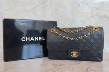 将图片加载到图库查看器，CHANEL/香奈儿 CF 双盖 双链条包 羊皮 Black/Gold hadware(黑色/金色金属) 肩背包 800060037
