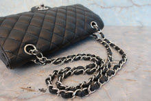 Load image into Gallery viewer, CHANEL Matelasse double flap double chain shoulder bag Caviar skin Black/Silver hadware Shoulder bag 800080082
