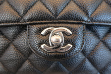 Load image into Gallery viewer, CHANEL Matelasse double flap double chain shoulder bag Caviar skin Black/Silver hadware Shoulder bag 800080082
