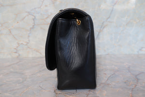 CHANEL  Diana matelasse chain shoulder bag Lambskin Black/Gold hadware Shoulder bag 700100074