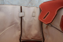 將圖片載入圖庫檢視器 HERMES／エルメス バーキン30 トリヨンクレマンス サンギーヌ/ホワイト ハンドバッグ 700060224
