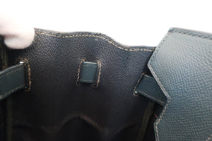 HERMES BIRKIN 30 Graine Couchevel leather Navy □D Engraving Hand bag 600050208