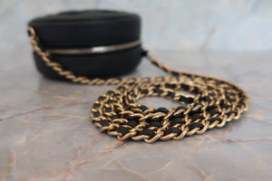CHANEL/シャネル ココマークラウンドチェーンショルダーバッグ キャビアスキン ブラック/ゴールド金具 ショルダーバッグ 700050165