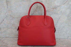 HERMES／エルメス ボリード31 ヴォースイフト ルージュガランス □K刻印 ショルダーバッグ 700060228