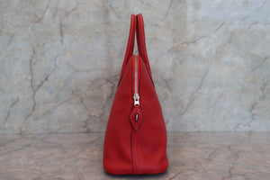 HERMES／エルメス ボリード31 ヴォースイフト ルージュガランス □K刻印 ショルダーバッグ 700060228