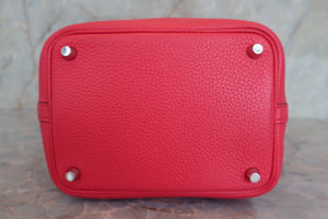 HERMES／エルメス ピコタンロックＰＭ トリヨンクレマンス ローズエクストリーム D刻印 ハンドバッグ 700080013