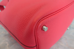 HERMES／エルメス ピコタンロックＰＭ トリヨンクレマンス ローズエクストリーム D刻印 ハンドバッグ 700080013