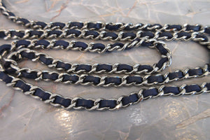 CHANEL/シャネル マトラッセチェーンウォレット ラムスキン ブルー/シルバー金具 ショルダーバッグ 700050210