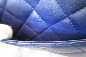 CHANEL/シャネル マトラッセチェーンウォレット ラムスキン ブルー/シルバー金具 ショルダーバッグ 700050210