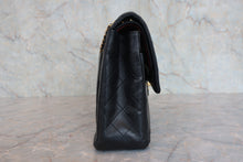 将图片加载到图库查看器，CHANEL/香奈儿 CF 双盖 双链条包 羊皮 Black/Gold hadware(黑色/金色金属) 肩背包 800050002

