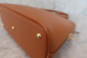 HERMES／BOLIDE 31 Graine Couchevel leather Gold 〇Y Engraving Shoulder bag 600050076