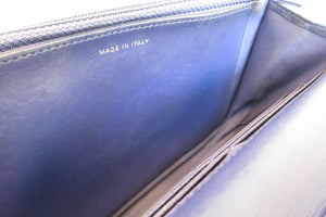 CHANEL/シャネル マトラッセチェーンウォレット ラムスキン ブルー/シルバー金具 ショルダーバッグ 700050210