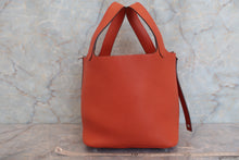 Load image into Gallery viewer, HERMES PICOTIN LOCK PM Clemence leather Terre battue X Engraving Hand bag 600090132
