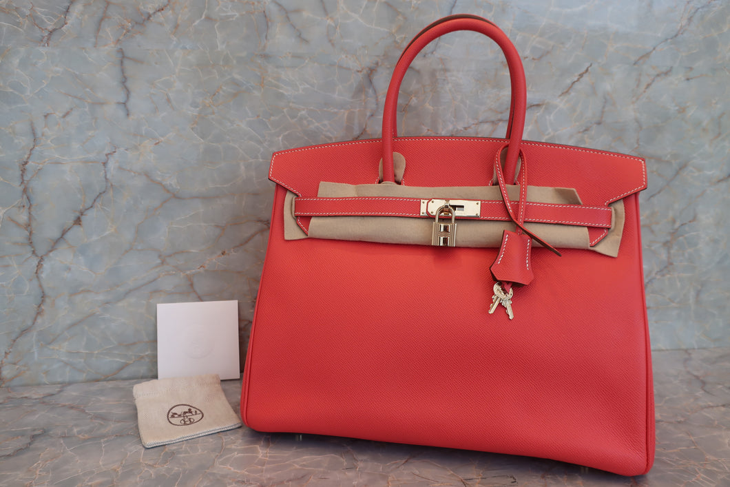 HERMES／エルメス キャンディバーキン35 ヴォーエプソン ローズジャイプール/ゴールド □P刻印 ハンドバッグ 700060280