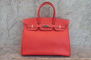 HERMES／エルメス キャンディバーキン35 ヴォーエプソン ローズジャイプール/ゴールド □P刻印 ハンドバッグ 700060280