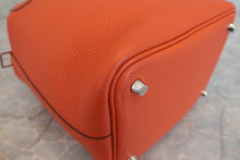 将图片加载到图库查看器，HERMES PICOTIN LOCK PM Clemence leather Terre battueX刻印 Hand bag 600090132
