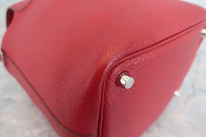 HERMES／エルメス ピコタンロックＰＭ トリヨンクレマンス ルージュガランス □N刻印 ハンドバッグ 700080028
