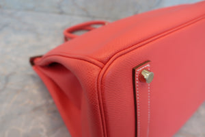 HERMES／エルメス キャンディバーキン35 ヴォーエプソン ローズジャイプール/ゴールド □P刻印 ハンドバッグ 700060280