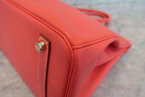 HERMES／エルメス キャンディバーキン35 ヴォーエプソン ローズジャイプール/ゴールド □P刻印 ハンドバッグ 700060280