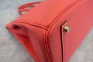 HERMES／エルメス キャンディバーキン35 ヴォーエプソン ローズジャイプール/ゴールド □P刻印 ハンドバッグ 700060280