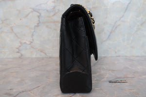 CHANEL/シャネル パリ限定ミニマトラッセダブルフラップチェーンショルダーバッグ ラムスキン ブラック/ゴールド金具 ショルダーバッグ 700090035