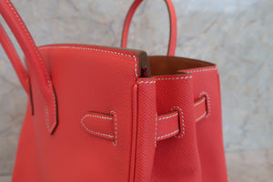 HERMES／エルメス キャンディバーキン35 ヴォーエプソン ローズジャイプール/ゴールド □P刻印 ハンドバッグ 700060280