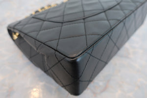 CHANEL/シャネル パリ限定ミニマトラッセダブルフラップチェーンショルダーバッグ ラムスキン ブラック/ゴールド金具 ショルダーバッグ 700090035