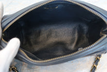 画像をギャラリービューアに読み込む, CHANEL/シャネル ココマークフリンジチェーンショルダーバッグ ラムスキン ネイビー/ゴールド金具 ショルダーバッグ 700110145
