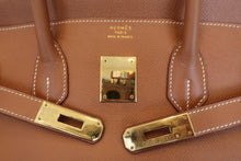 Load image into Gallery viewer, HERMES BIRKIN 35 Graine Couchevel leather Gold □A Engraving Hand bag 800090050
