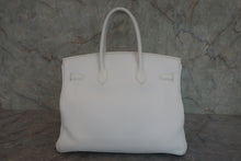 画像をギャラリービューアに読み込む, HERMES／エルメス バーキン35 トリヨンクレマンス ホワイト □F刻印 ハンドバッグ 800020018
