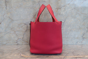 HERMES／エルメス ピコタンロックカザック２ＰＭ トリヨンクレマンス ローズメキシコ/ローズエクストリーム/ルージュクー Z刻印 ハンドバッグ 700060086