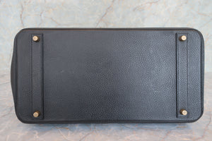 HERMES／エルメス バーキン40 アルデンヌ ブラック □B刻印 ハンドバッグ 700070248