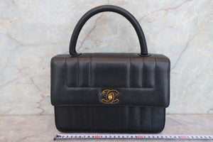 CHANEL/シャネル マドモアゼルハンドバッグ キャビアスキン ブラック/ゴールド金具 ハンドバッグ 700090051