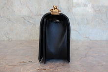 Load image into Gallery viewer, CHANEL LeBOY CHANEL chain shoulder bag Lambskin Black/Gold hadware Shoulder bag 800080055
