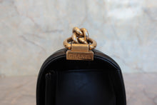 Load image into Gallery viewer, CHANEL LeBOY CHANEL chain shoulder bag Lambskin Black/Gold hadware Shoulder bag 800080055
