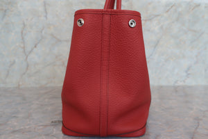HERMES／エルメス ガーデンパーティPM カントリー ルージュデュセス T刻印 トートバッグ 700030246