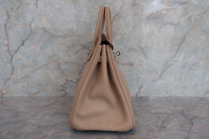 HERMES／エルメス バーキン25 ヴォースイフト タバックキャメル □L刻印 ハンドバッグ 700080009