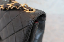 画像をギャラリービューアに読み込む, CHANEL/シャネル 中マトラッセシングルフラップチェーンショルダーバッグ ラムスキン ブラック/ゴールド金具 ショルダーバッグ 700040059
