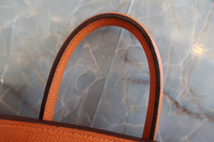 HERMES BIRKIN 25 Epsom leather Orange □K刻印 Hand bag 600050176