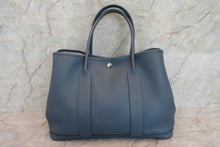 Load image into Gallery viewer, HERMES  GARDEN PARTY PM Negonda leather Blue tempete □R Engraving Tote bag 700060010
