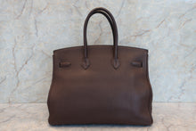將圖片載入圖庫檢視器 HERMES／エルメス バーキン35 トリヨンクレマンス ショコラ □L刻印 ハンドバッグ 700060264

