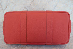 HERMES／エルメス ガーデンパーティPM カントリー ルージュデュセス T刻印 トートバッグ 700030246