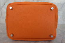 Load image into Gallery viewer, HERMES PICOTIN LOCK PM Clemence leather Orange □M Engraving Hand bag 600120300
