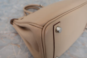 HERMES／エルメス バーキン25 ヴォースイフト タバックキャメル □L刻印 ハンドバッグ 700080009