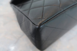 CHANEL/シャネル 中マトラッセシングルフラップチェーンショルダーバッグ ラムスキン ブラック/ゴールド金具 ショルダーバッグ 700040059