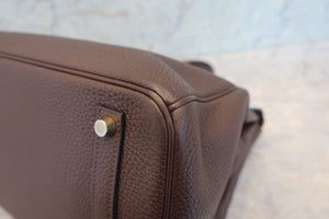 HERMES／エルメス バーキン35 トリヨンクレマンス ショコラ □L刻印 ハンドバッグ 700060264