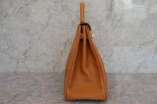 将图片加载到图库查看器，HERMES KELLY 35 Ardennes leather Natural □A刻印 Shoulder bag 500120009
