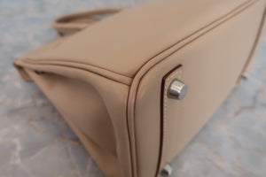 HERMES／エルメス バーキン25 ヴォースイフト タバックキャメル □L刻印 ハンドバッグ 700080009